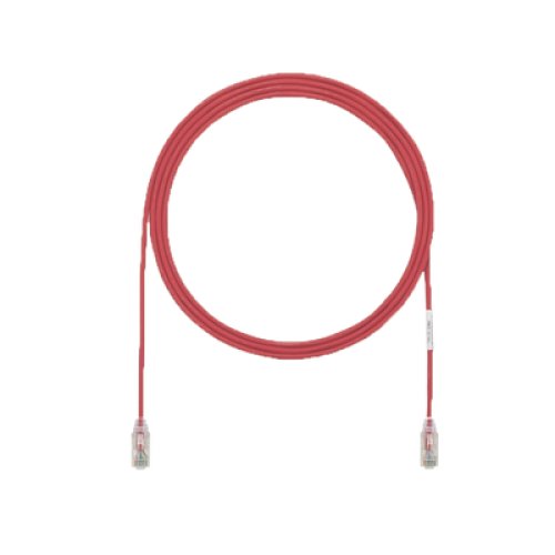 Cable de Parcheo UTP Cat6A, CM/LSZH, Diámetro Reducido (28AWG), Color Rojo, 1.52 Metros (5 Pies) Cable de Parcheo UTP Cat6A, CM/LSZH, Diámetro Reducido (28AWG), Color Rojo, 1.52 Metros (5 Pies)