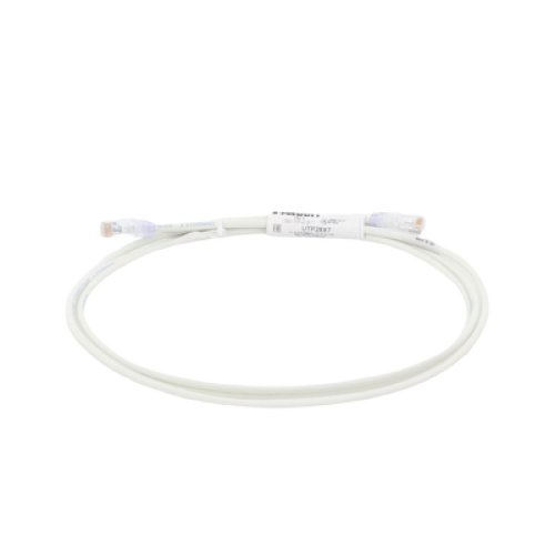 Cable de Parcheo UTP Cat6A, CM/LSZH, Diámetro Reducido (28AWG), Color Blanco Mate, 2.13 Metros (7 Pies)
