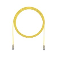 Cable de Parcheo UTP Cat6A, CM/LSZH, Diámetro Reducido (28AWG), Color Amarillo, 2.13 Metros (7 Pies)