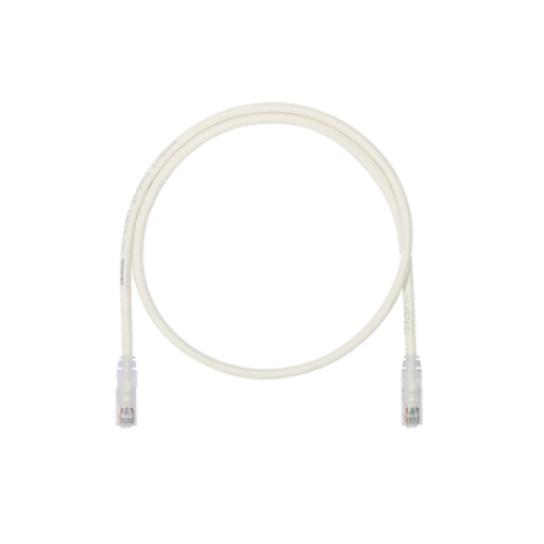 Cable de Parcheo UTP, Cat6A, 24 AWG, CM, Color Blanco, 0.3 Metros (1 Pie)