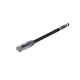 Cable de Parcheo UTP, Cat6A, 24 AWG, CM, Color Negro, 0.3 Metros (1 Pie)