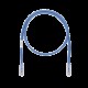 Cable de Parcheo UTP, Cat6A, 24 AWG, CM, Color Azul, 3 m. Cable de Parcheo UTP, Cat6A, 24 AWG, CM, Color Azul, 3 m.