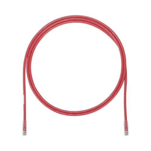 Cable de Parcheo UTP, Cat6A, 24 AWG, CM, Color Rojo, 0.91 Metros (3 Pies)