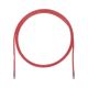 Cable de Parcheo UTP, Cat6A, 24 AWG, CM, Color Rojo, 0.91 Metros (3 Pies)