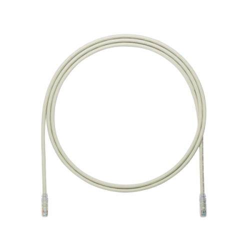 Cable de Parcheo UTP, Cat6A, 24 AWG, CM, Color Gris, 2.13 Metros (7 Pies)