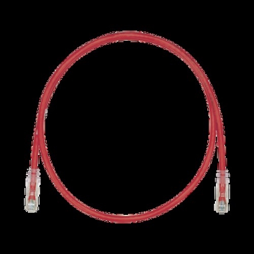Cable de Parcheo TX6, UTP Cat6, 24 AWG, CM, Color Rojo, 4.57 Metros (15 Pies)
