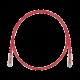 Cable de Parcheo TX6, UTP Cat6, 24 AWG, CM, Color Rojo, 3ft