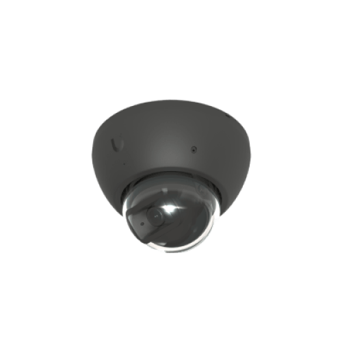 Cámara UniFi Protect G5 AI Dome Negro, Para Interior o Exterior, 4K (8MPX), Ángulo 109.9°. Visión Nocturna IR Hasta 40m, Detecciones Inteligentes de Rostros y Placas, Audio Bidireccional, Protección IP66, Anti-Vandalismo
