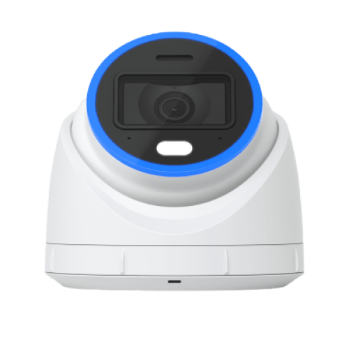 Cámara UniFi Protect Turret AI blanca / 4K(8MP) / Ángulo ultra-ancho 109.9 / Visión Nocturna IR 40 m / AI Avanzado: Reconocimiento de Rostros y Matrículas / LED para color en la noche / Micrófono 2 vías / ranura M