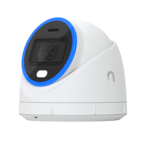 Cámara UniFi Protect Turret AI blanca / 4K(8MP) / Ángulo ultra-ancho 109.9 / Visión Nocturna IR 40 m / AI Avanzado: Reconocimiento de Rostros y Matrículas / LED para color en la noche / Micrófono 2 vías / ranura M
