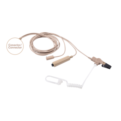 Kit de Micrófono-Audífono profesional de 3 cables para KENWOOD NX-200/300/410, TK-480/2180/3180