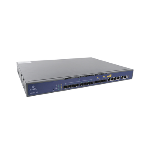 OLT de 8 puertos GPON con 8 puertos Uplink (4 puertos Gigabit Ethernet + 2 puertos SFP + 2 puertos SFP+) hasta 1,024 ONUs OLT de 8 puertos GPON con 8 puertos Uplink (4 puertos Gigabit Ethernet + 2 puertos SFP + 2 puertos SFP+) hasta 1,024 ONUs