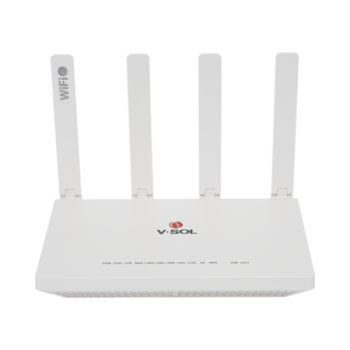 ONU GPON/EPON con Wi-Fi 6 AX1500 / 1 Puerto CATV / 4 Puertos Gigabit / Puerto PON SC/APC ONU GPON/EPON con Wi-Fi 6 AX1500 / 1 Puerto CATV / 4 Puertos Gigabit / Puerto PON SC/APC
