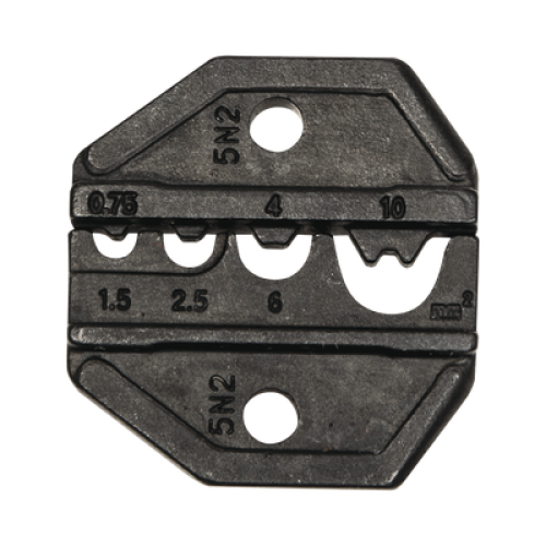 Matriz Ponchadora para Terminales sin Aislamiento, 8-18 AWG. Compatible con Pinza Ponchadora VDV200-010. Matriz Ponchadora para Terminales sin Aislamiento, 8-18 AWG. Compatible con Pinza Ponchadora VDV200-010.