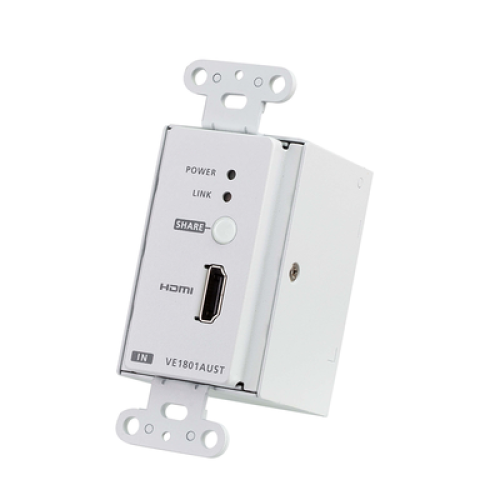 Transmisor HDMI | 4K a 40 metros | HDBaseT-Lite con placa de pared estadounidense/PoH Transmisor HDMI | 4K a 40 metros | HDBaseT-Lite con placa de pared estadounidense/PoH