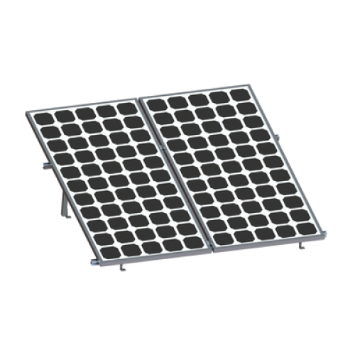 Montaje para 2 Paneles Solares, Riel 