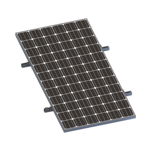 Kit De Minirieles Para Panel Solar Arreglo 1X1 Para Instalación Plano En Lámina