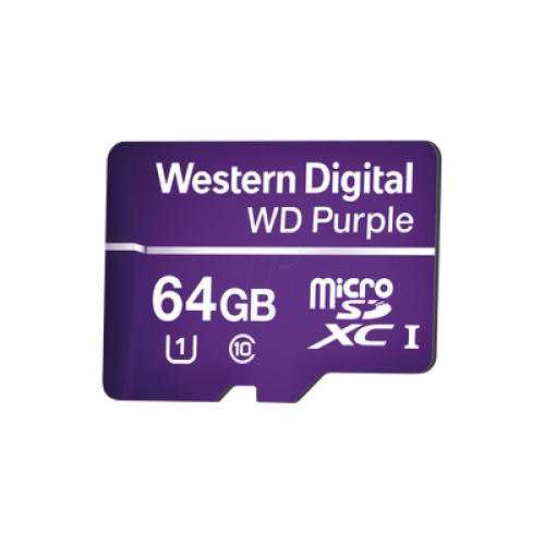 Memoria microSD de 64GB PURPLE, Especializada Para Videovigilancia, 10 VECES MAYOR DURACIÓN, 3 AÑOS DE GARANTIA Memoria microSD de 64GB PURPLE, Especializada Para Videovigilancia, 10 VECES MAYOR DURACIÓN, 3 AÑOS DE GARANTIA