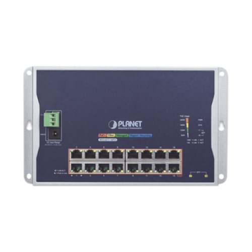 Switch Industrial Administrable Capa 2 de Pared,16 Puertos PoE 802.3at Gigabit y 2 Puertos SFP