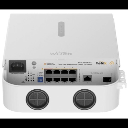 Switch PoE / Administración en la nube / Con 8 puertos 10/100/1000 Mbps PoE af/at/bt  / 1 Puerto Ethernet Uplink 10/100/1000 MBPS/1 Puerto SFP Uplink 10/100/1000 MBPS  / Presupuesto 110 W / PoE hasta 250 metros / Soporta protocolo ONVIF