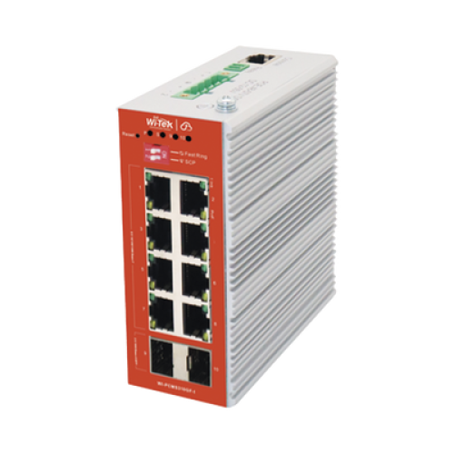 Switch L2+ PoE Industrial / Administración Cloud-Web-CLI / 8 Puertos PoE af/at 100/1000 Mbps / 2 Puertos SFP Gigabit / Presupuesto PoE 120 W / Protocolo ERSP (redundancia enlaces)