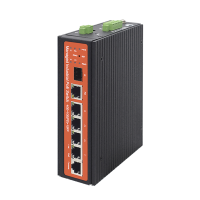 Switch industrial de 4 puertos Gigabit PoE (pasivo 24V / 802.3af/at/bt)