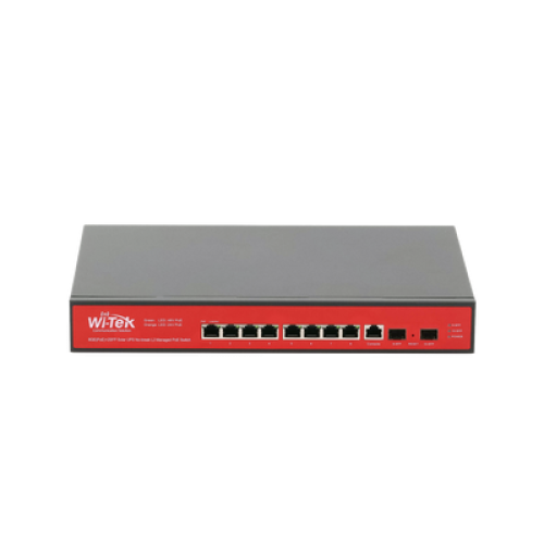 Switch Administrable Capa 2 de 8 puertos 10/100/1000 PoEaf/at + 2 x SFP Gigabit, con respaldo para energía solar