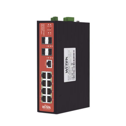 Switch Industrial 8 puertos / Administrable PoE / Puerto 1-2 PoE 24V/48V /  Puertos 3-8 puertos 802.3 af/at/bt / Presupuesto máx 240 W