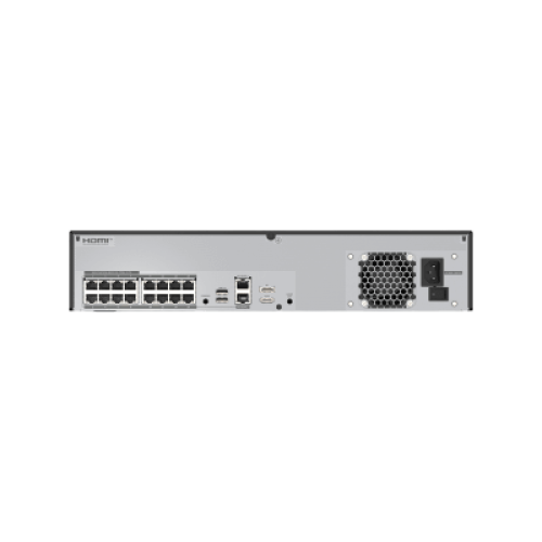 NVR de 12 Megapíxel sistema operativo Ubuntu Linux / Hasta 32 canales / 8TB Incluidos / 16 puertos PoE+ / H.265 & WiseStream / Incluye 1 Licencia de 4 canales