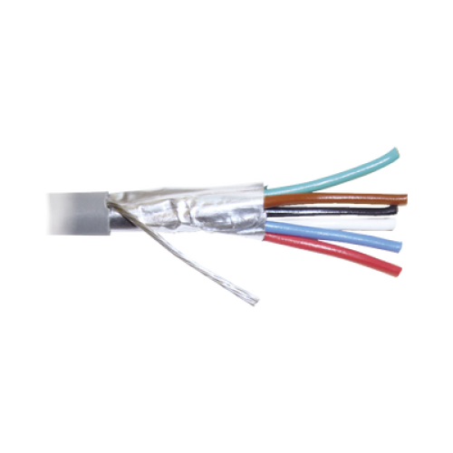 Bobina de 305 Metros (1000 Pies) de Cable 8 Conductores, 22 AWG, Tipo CMR, de Color Gris para Aplicaciones en Alarmas de Intrusión /Control de Acceso/Interfonos y TV Porteros/Automatización/Audio y Voceo.