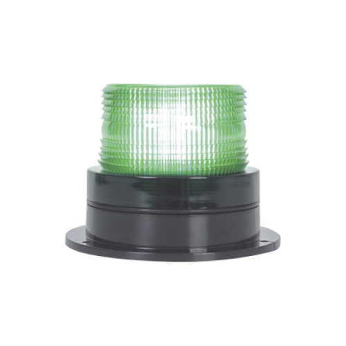 Burbuja Brillante de Larga Vida Útil, con 8 LEDs Color Verde, Domo Verde, 12Vcd