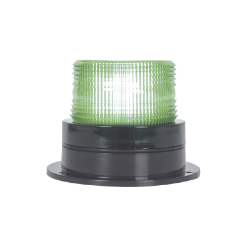 Burbuja Brillante de Larga Vida Útil, con 8 LEDs Color Verde, Domo Verde, 110 Vca