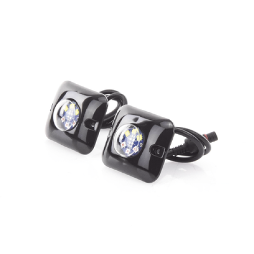 Estrobos Ocultos de 6 LED, Color ámbar / claro