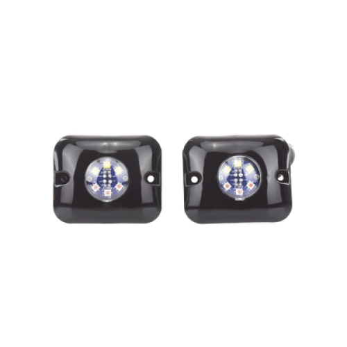 Estrobos Ocultos de 6 LED, Color ámbar / claro