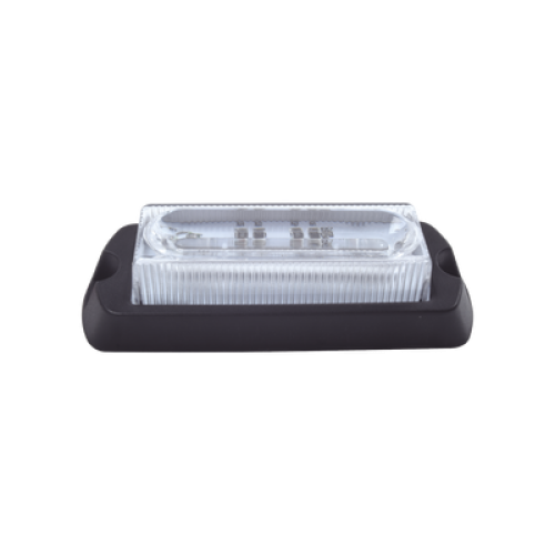 Luz Auxiliar Ultra Brillante de 8 LED's en color Rojo/Azul con mica transparente Luz Auxiliar Ultra Brillante de 8 LED's en color Rojo/Azul con mica transparente