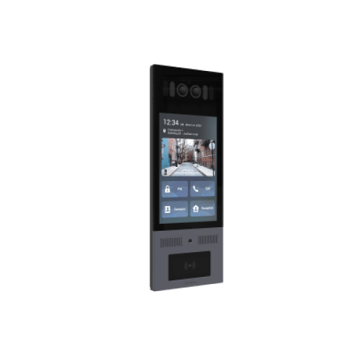 Frente de Calle Antivandálico IK10 / Incluye montaje / Administración 100% en la Nube / Notificación a APP / Llamada Telefónica / ANDROID / SIP / ONVIF /Reconocimiento Facial / QR y PIN para Visitas / IP66 / Bluetooth / NFC