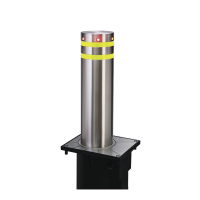 Bolardo neumático de acero inoxidable / 220 mm de diámetro / 750 mm de altura / acabado elegante con iluminacion led color rojo Bolardo neumático de acero inoxidable / 220 mm de diámetro / 750 mm de altura / acabado elegante con iluminacion led color rojo