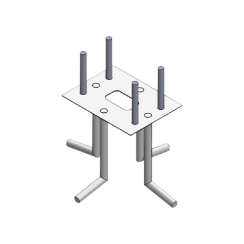 Ancla Para Sujeción al Piso Compatible con Todas las Barreras Vehiculares XB, XBF y XBS