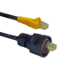 Patch Cord Industrial Ruggedized a Plug Modular, Cat6, de 0.91 Metros (3 Pies), Color Negro