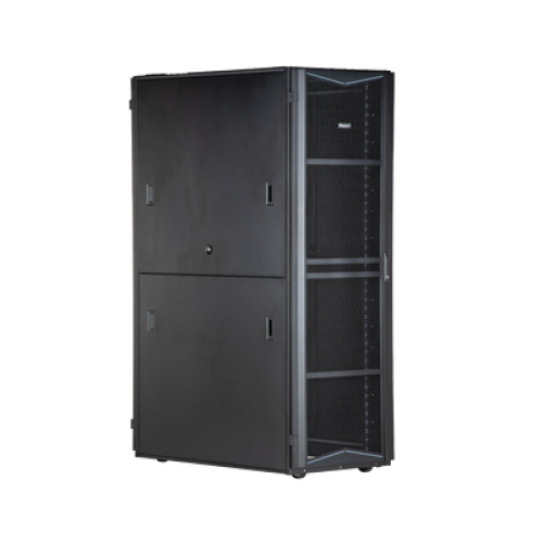Gabinete FlexFusion para Centros de Datos, 45 UR, 800 mm de Ancho, 1200 mm de Profundidad, Fabricado en Acero, Color Negro