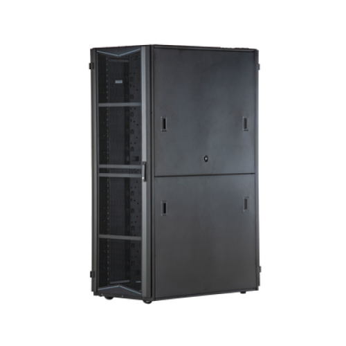 Gabinete FlexFusion para Centros de Datos, 45 UR, 800 mm de Ancho, 1200 mm de Profundidad, Fabricado en Acero, Color Negro