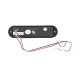 Luz Auxiliar Ultra Brillante  IP67 de 6 LEDs, Color Ambar/Claro, con mica transparente y bisel negro