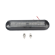 Luz Auxiliar, Ultra Brillante, IP67, 18 LEDs, Tricolor, Color Rojo/Claro/Azul, con mica transparente y bisel negro