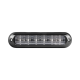 Luz Auxiliar Ultra Brillante IP67 de 6 LEDs, Color Claro, con mica transparente y bisel negro