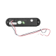 Luz Auxiliar Ultra Brillante IP67 de 6 LEDs, Color Claro, con mica transparente y bisel negro