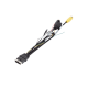 Cable adaptador / posibilita la inclusión de un canal IP, incorpora salida de video conector tipo aviación 4 pines y datos RS485 / compatible con modelo XMR406NAHD