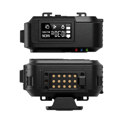 Body Camera para Seguridad, Video Full HD, Descarga de Vídeo automática con estación, Pantalla TFT con indicador de batería y memoria.