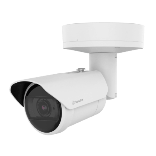 Camara Bullet IP IA 8MP / Zoom Varifocal Motorizado 4.4-9.3mm (2.1x) / Inteligencia Artificial Persona-Vehiculo-Placa / WDR 120dB / IP67 IK10 / WiseIR 40m / PoE 