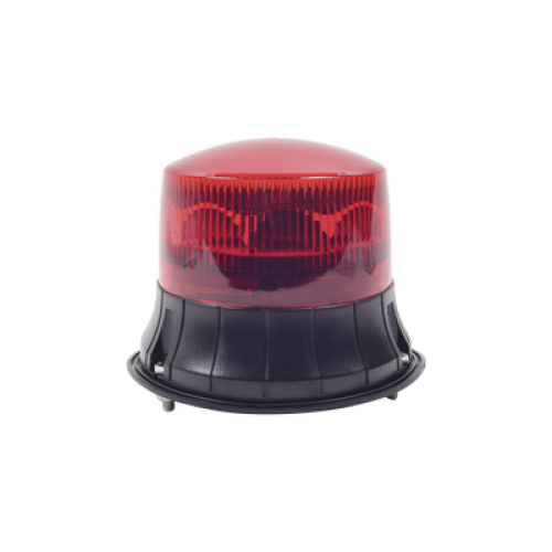 Burbuja LED giratoria color rojo, 9 LEDs, montaje permanente