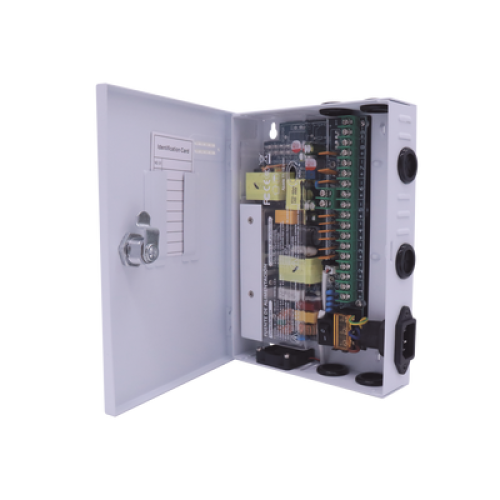 Fuente PREMIUM / 11-15 V / 9 canales / 16 A / Alta tecnología en seguridad / Doble ventilador / Hasta 1.8 Amperes por Salida / Filtro de ruido por canal / Diseño de alta gama.